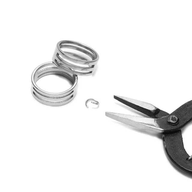 Portable and Compact 17mm Stainless Steel Rings for DIY Jewelry Production