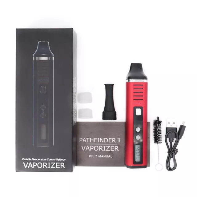 ANIX TAURUS Vaporizer, Phyto-Verdampfer für Heilkräuter, USB-C, rot