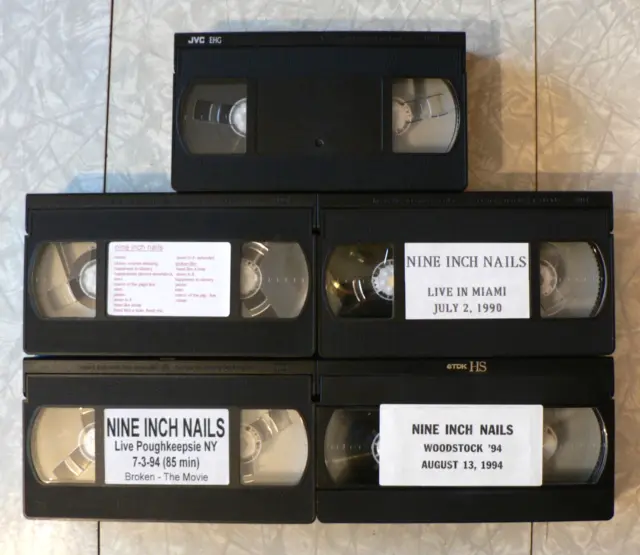 Choice of One (1) Nine Inch Nails VHS Tape Broken Music Videos Live Concerts