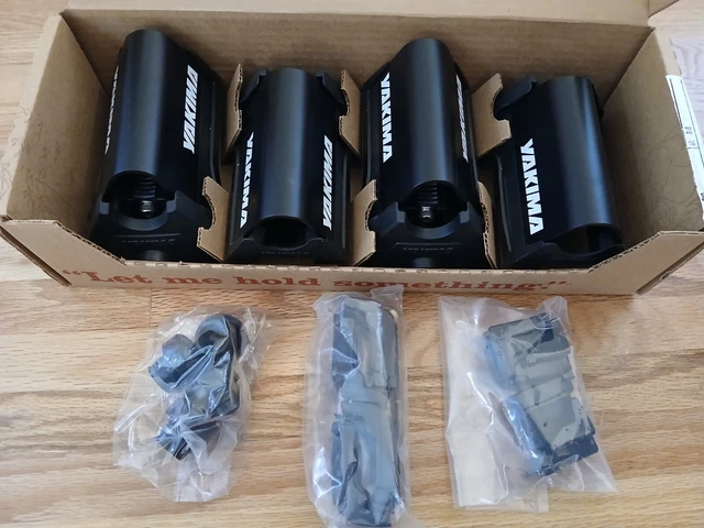 YAKIMA RAILGRAB TOWERS 4 Round Bar Roof Rack Mounts set 00138 105.00 PicClick