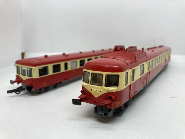ROCO AUTORAIL X 2800 avec remorque HO très bon état boite d'origine EUR