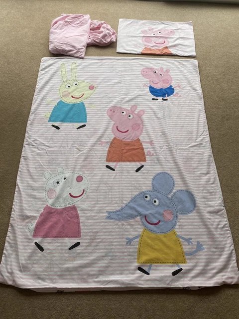 Ropa de cama Peppa Pig para niños pequeños cuna niños niñas personaje guardería