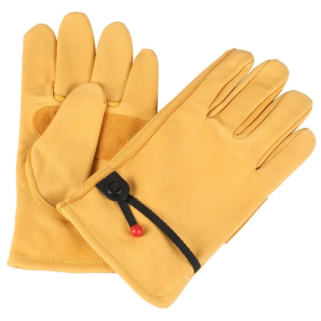 Guantes Mantiene Cuero Seco Motocicleta Ciclismo Reduce Rasguños Duraderos