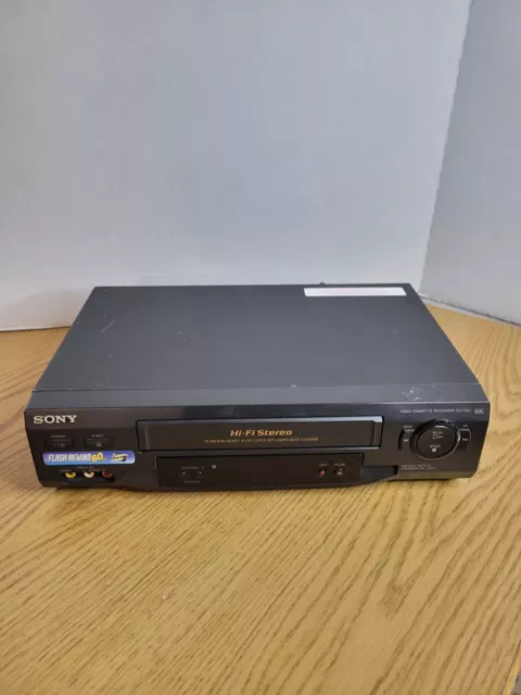 Sony Black VCR SLV-N51 4 Head Hi-Fi Stereo VHS Player Recorder TESTED