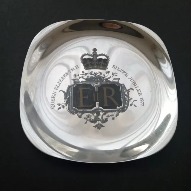 1977 Queen Elizabeth Ii Silver Jubilee Arthur Price Silver Plate Dish Tray