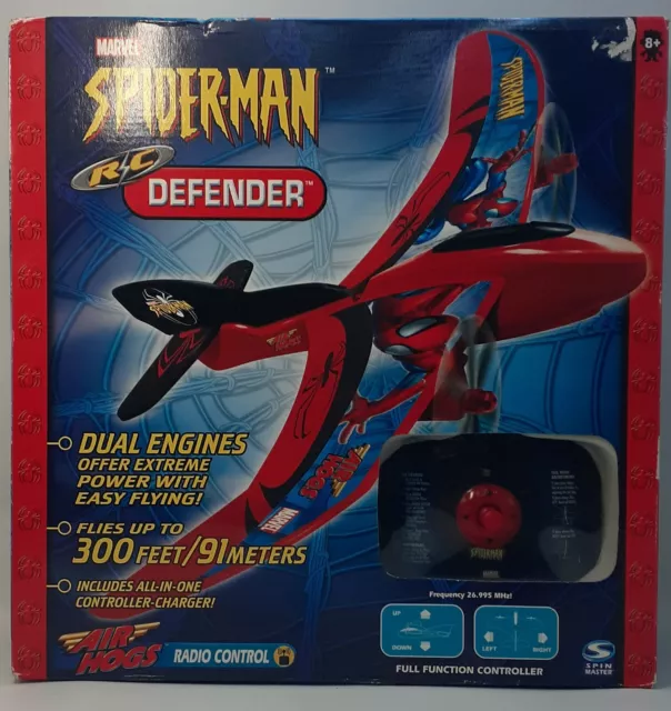 Air Hogs Spider-Man Defender R/C Plane Spin Master New
