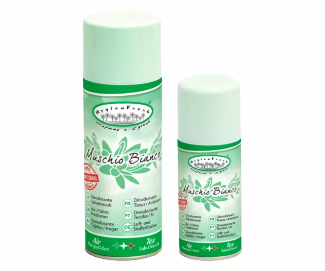 HYGIENFRESH SET 2 PEZZI: Deodorante Salvatessuti 400+150 ml - Muschio Bianco