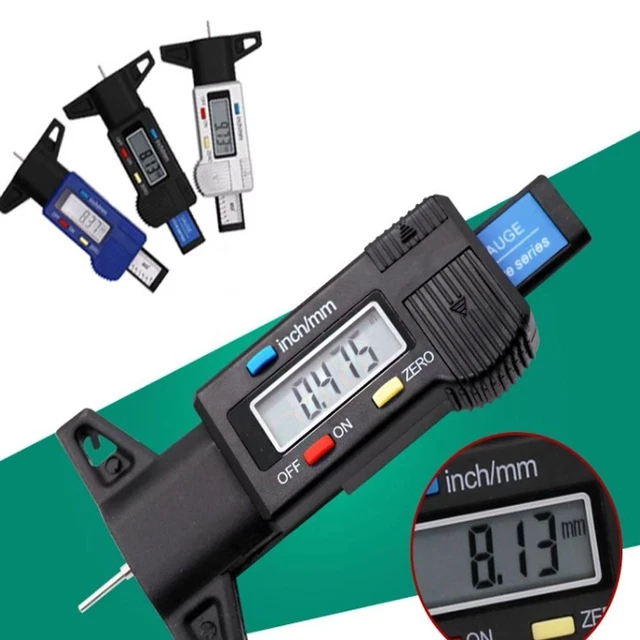 Caliper Pneumatico Auto Pneumatico Profondità Calibro Pneumatico Rilevamento Usura Misuratori Spessore
