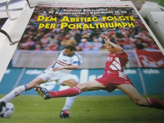 FUSSBALL 14 19951996 Pokalfinale Kaiserslautern Karlsruher SC 10