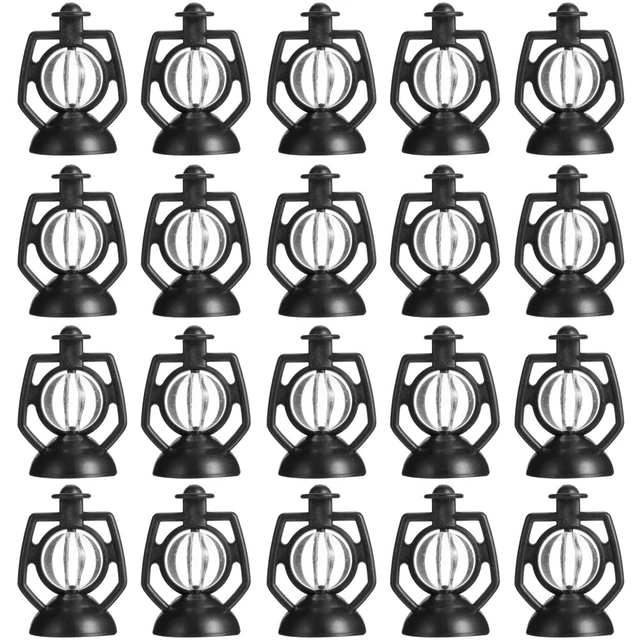 20 Pcs Plastic Pendant Simulation Kerosene Lamp Ornament Dollhouse Lantern