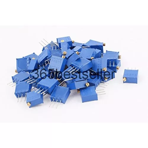 20Pcs 3296W-104 100K Ohm Resistor Trim Pot Potentiometer Trimmer Blue