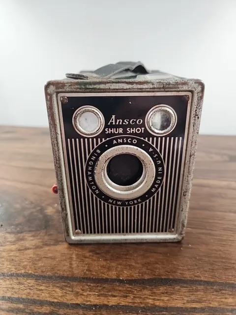 Vintage 1940s Ansco Shur Shot Box Camera UNTESTED