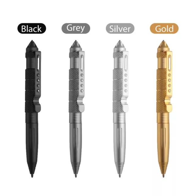Rotating Unisex Tungsten Steel Pen Metal Ballpoint Safety Protective Tool 3