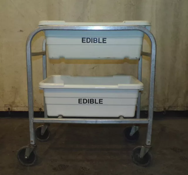 Aluminum New Age Inds. 2 Lug Capacity Dolly W/ 2 Hantover White "Edible" Lugs