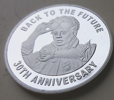 Macchina da viaggio nel tempo Ritorno al futuro moneta d'argento DeLorean anni '80 retrò incredibile Stati Uniti