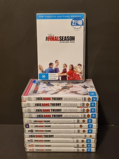 THE BIG BANG Theory The Complete Series Season 1 - 12 Region 4 DVD PAL ...