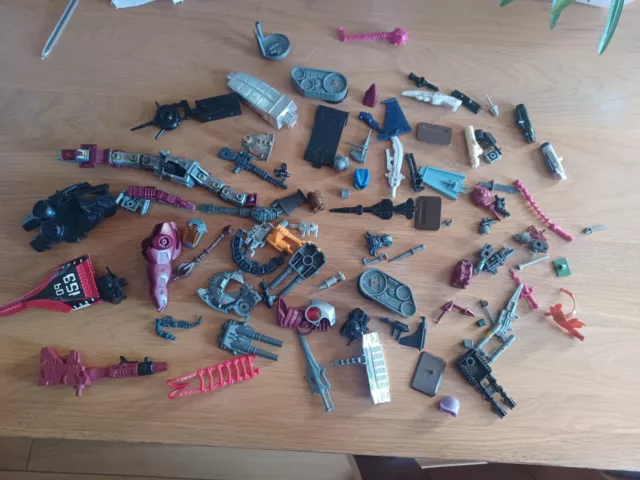 1980s Vintage Toy Parts And Accessories Bundle