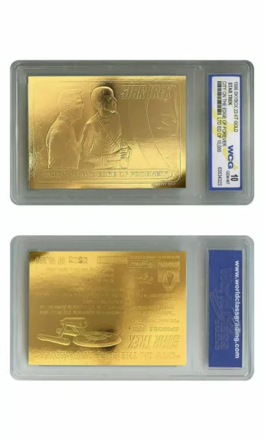 STAR TREK 1996 Skybox City on the Edge of Forever 23KT Gold Card - GEM-MINT 10