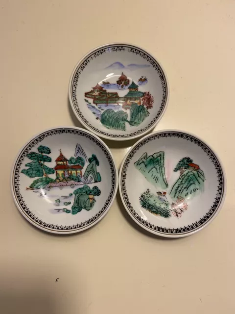 Antique Chinese Small Porcelain Plate Dish hand painted