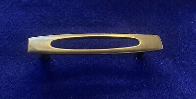60’s Brass MCM Mid Century Modern Hardware Drawer Pull Cabinet Handle 3”Centers
