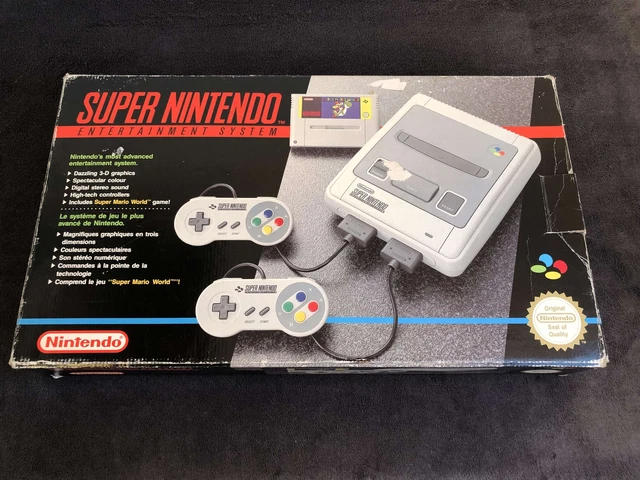 Super Nintendo Console Pack Super Mario World FAH Trés Bon état