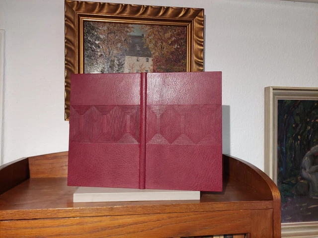HÖLDERLIN+EMPEDOKLES Bibliophile Luxusausgabe LEDER HANDEINBAND+GOTTHILF KURZ