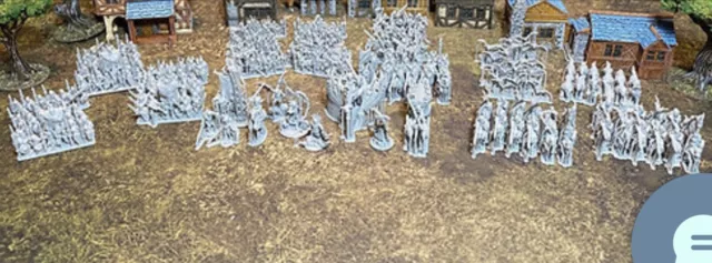 10mm Undead army suitable for either warmaster or kings of war