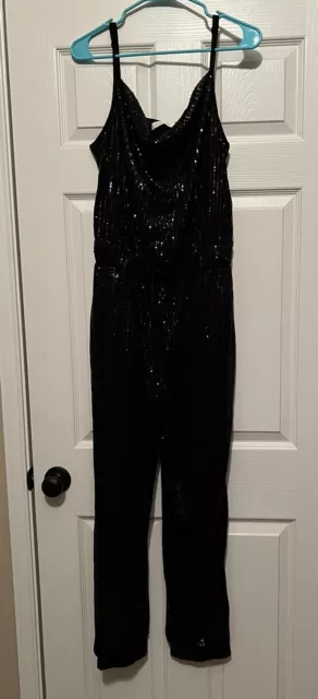 Black Sequin Jumpsuit- NWT