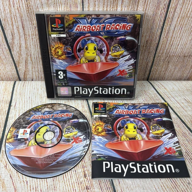 Jeu PS1 XS Airboat Racing - Complet Avec Boîtier Et Notice, Bon état, Pour PlayStation 1