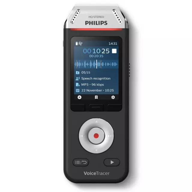 Philips VoiceTracer DVT2810 Audiorecorder Spracherkennungssoftware PC Soundquali