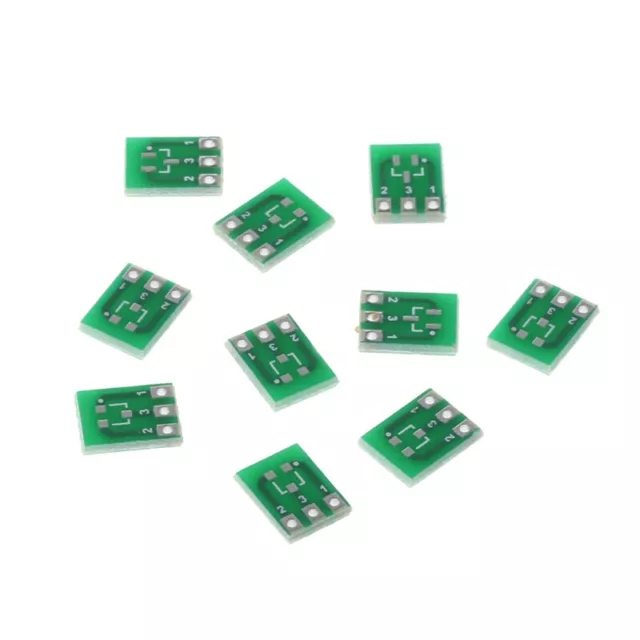 10 Pcs Double-Side SOT23-3 To DIP SIP3 Adapter PCB Board DIY Converter