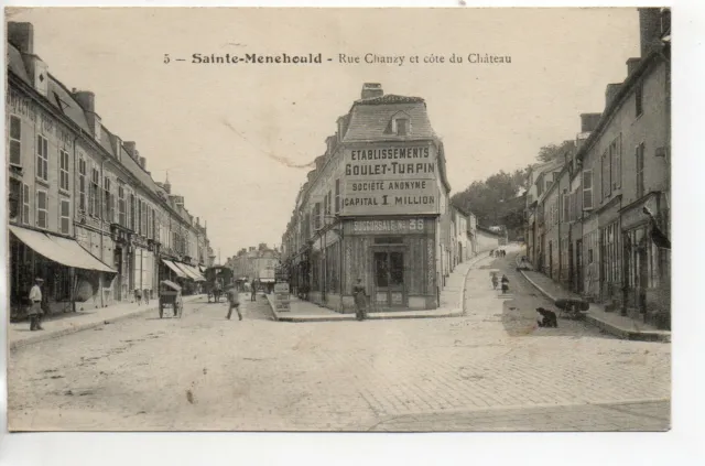SAINTE MENEHOULD - Marne - CPA 51 - Rue Chanzy 9 - etablissements Goulet Turpin