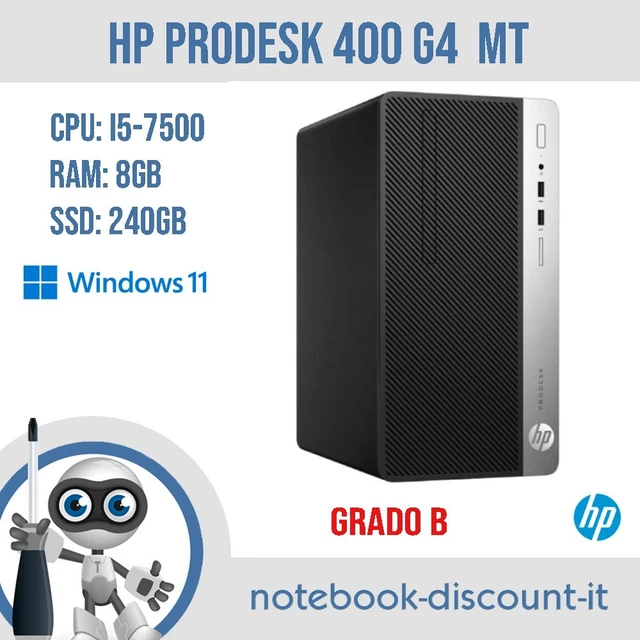 PC HP Elite 7500 Series MT Reconditionné - I5-3470, 8Go RAM, 500Go HDD, Windows 10, WiFi