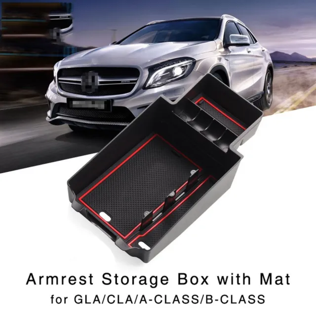 Bracciolo scatola portaoggetti per Benz CLA GLA classe A console centrale vassoio