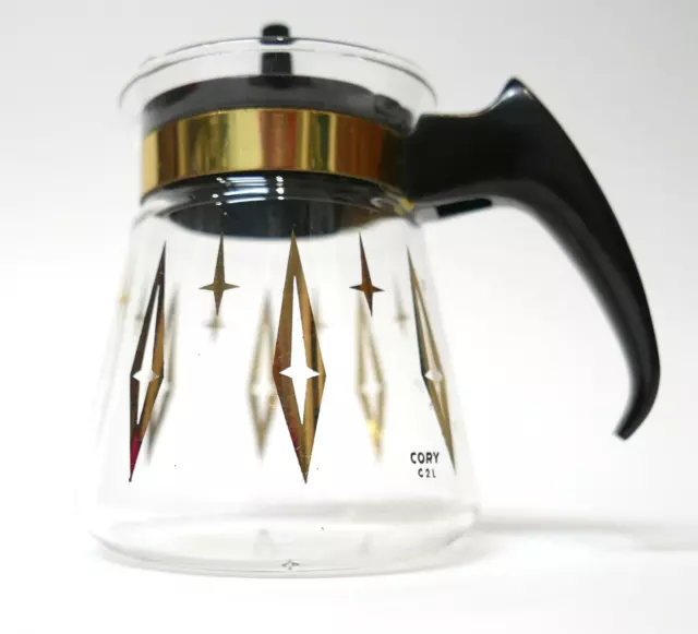 Vintage CORY Replacement Glass Coffee Pot Bottom Holds 12 oz. MCM Atomic Design