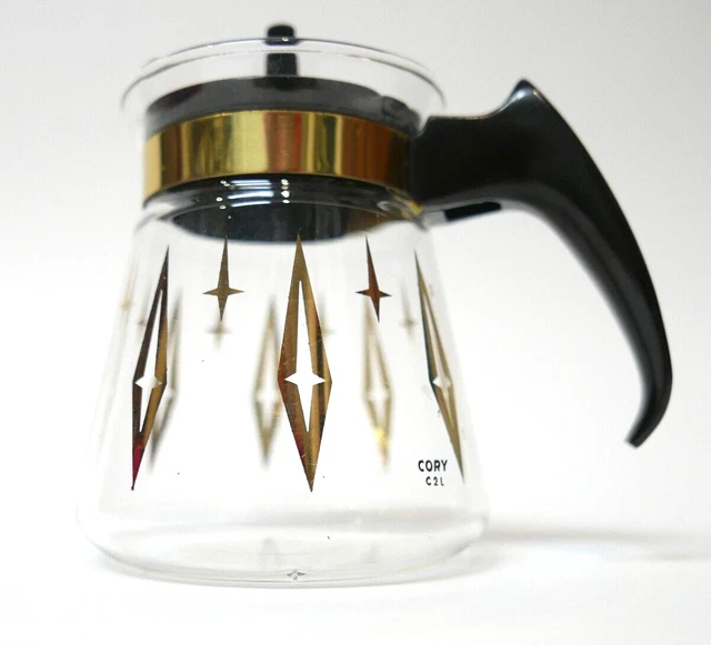 Vintage CORY Replacement Glass Coffee Pot Bottom Holds 12 oz. MCM Atomic Design Vintage CORY Replacement Glass Coffee Pot Bottom Holds 12 oz. MCM Atomic Design