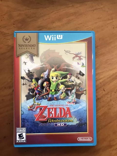 The Legend of Zelda Wind Waker HD Gold Nintendo Wii U Case  Only NO GAME