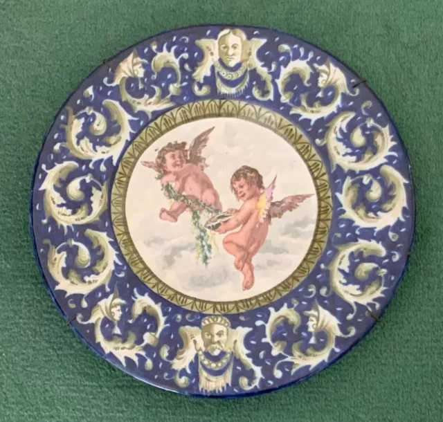 Antique Italian Faience Charger - Mollica of Naples - Late 19th or Early 20th C