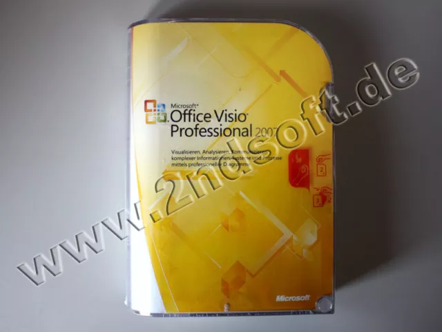 Microsoft Visio 2007 Professional Vollversion, deutsch, SKU: D87-02789