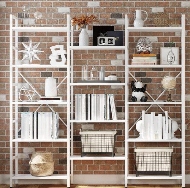 5 Tier Bookshelf White