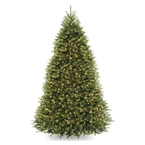 NATIONAL TREE COMPANY Dunhill Fir Pre Lit 9 foot Christmas Tree READ