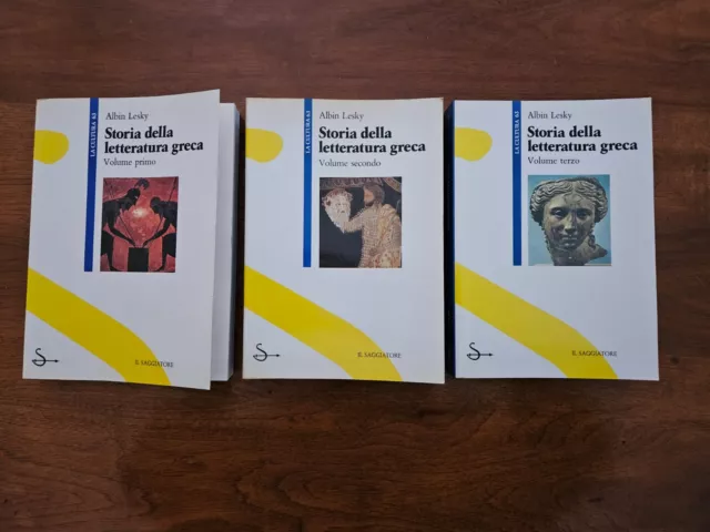 Albin Lesky - Storia della letteratura greca - Il Saggiatore - 3 Volumi Completa