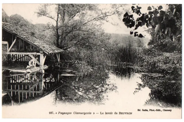 CPA 58 - Paysages Clamecycois (Nièvre) - 187. Le Lavoir de BEUVRON