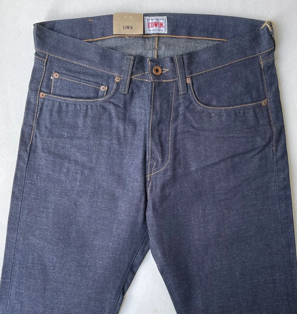 EDWIN ED 49 REGULAR Relaxed Twisted Selvage 10oz Blue Unwashed W32