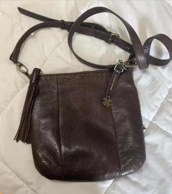 Lucky Brand Brown Leather  Crossbody Purse Bag