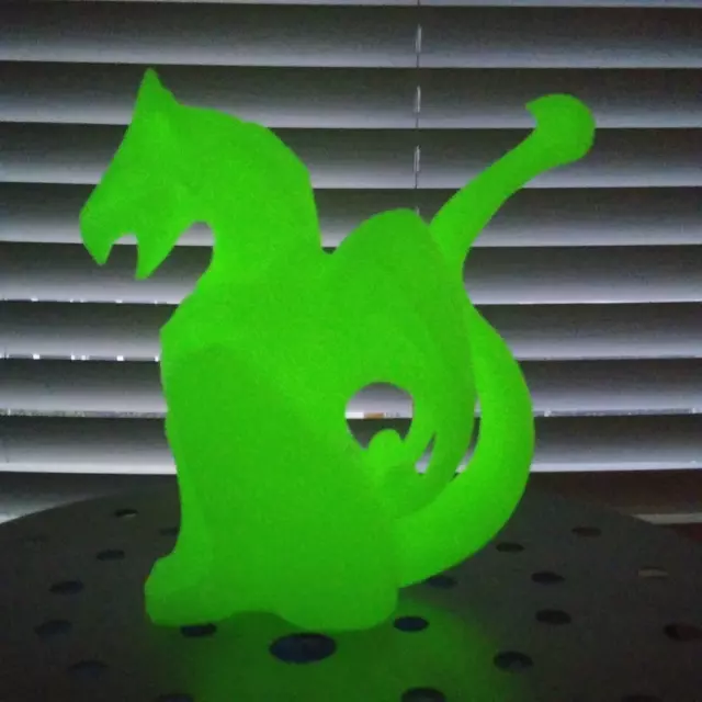 Glow in the Dark Dragon Bong Bubbler Water Pipe