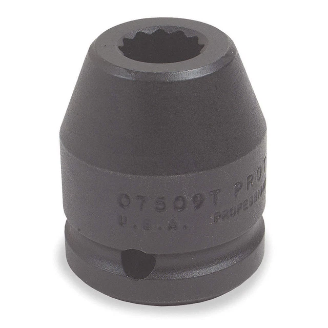 PROTO J07526T Impct Skt,Steel,Blk Oxd,1 5/8 in
