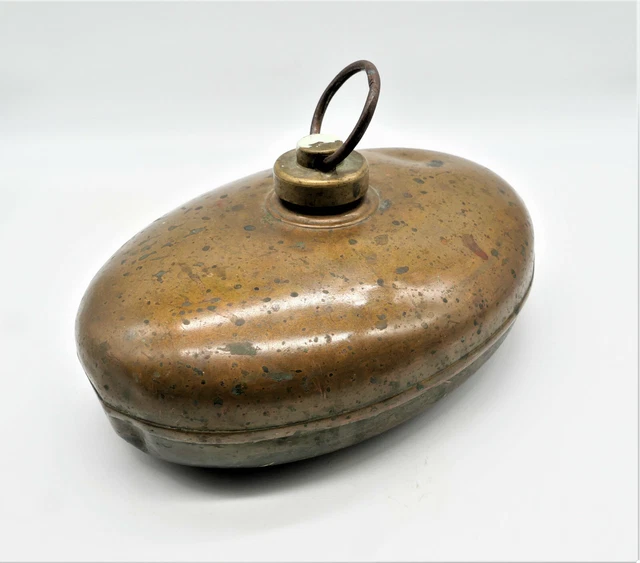 Wärmflasche - Bettwärmer - Bettflasche - Kupfer - Deko - Shabby - Antik