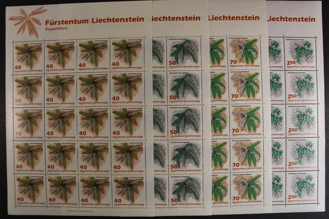 Liechtenstein, MiNr. 1045-1048, Kleinbögen, postfrisch / MNH - 636548