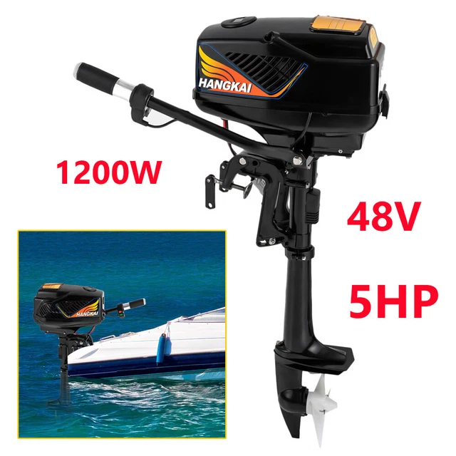 1200W 5 HP Electric Outboard Motor Fishing Boat Trolling Engine 48V